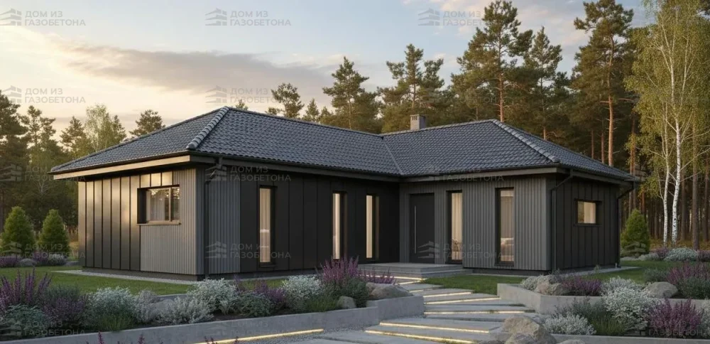 Проект Одноэтажный дом 20 на 13, 164 м2