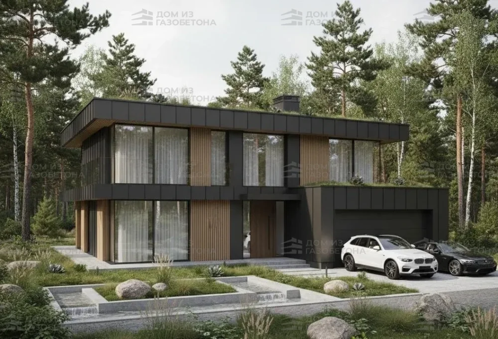 Проект Двухэтажный дом 15 на 14, 177 м2