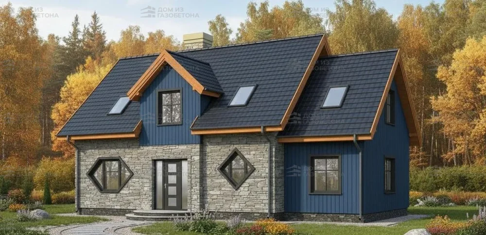 Проект Двухэтажный дом 16 на 8, 139 м2