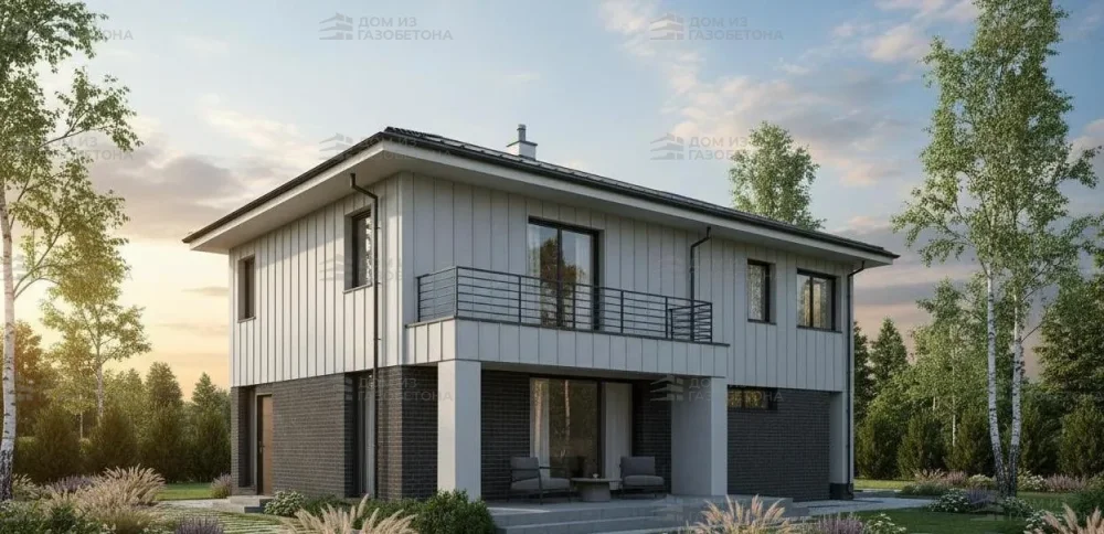 Проект Двухэтажный дом 10 на 19, 193 м2