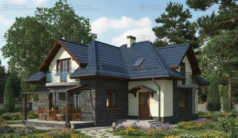 Проект Двухэтажный дом 12 на 18, 224 м2