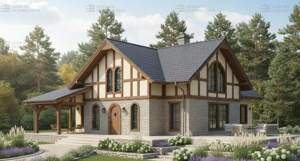 Проект Двухэтажный дом 22 на 15, 234 м2