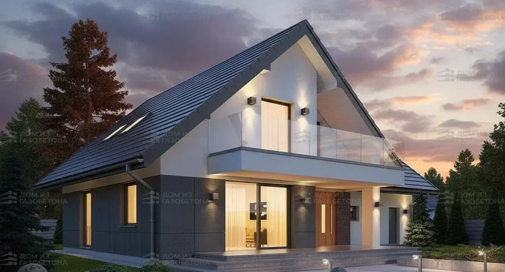 Проект Двухэтажный дом 15 на 15, 237 м2