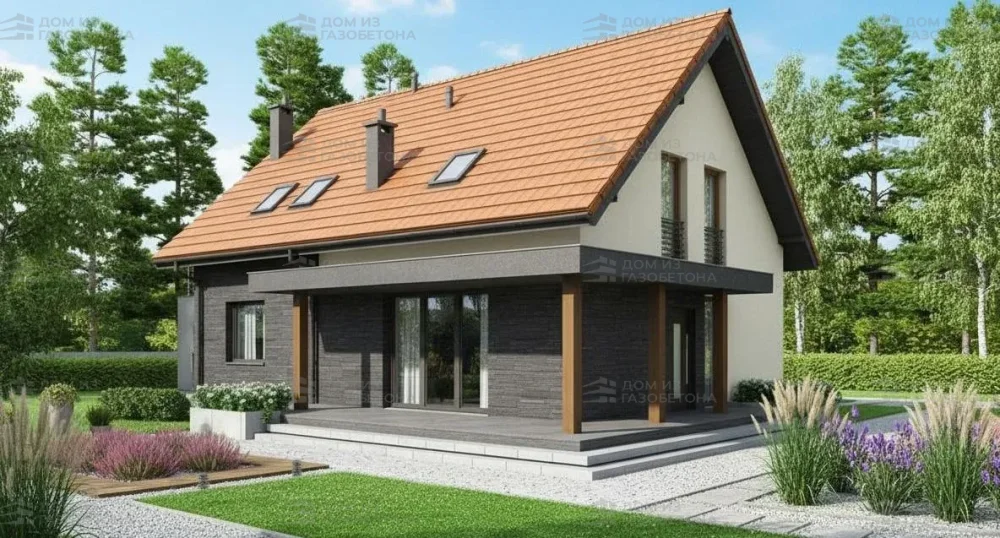 Проект Двухэтажный дом 14 на 13, 180 м2