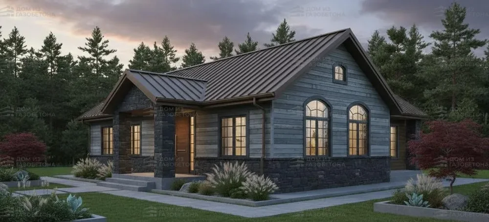 Проект Одноэтажный дом 10 на 12, 93 м2