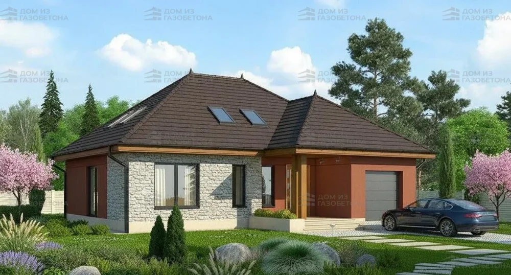 Проект Двухэтажный дом 13 на 16, 186 м2