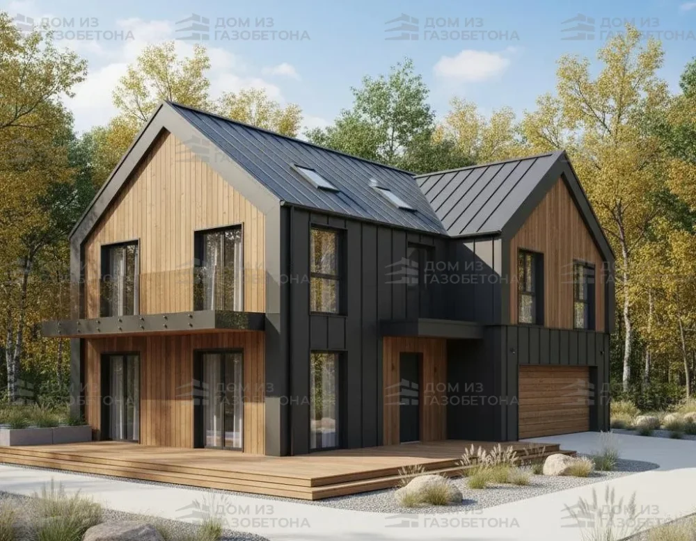 Проект Двухэтажный дом 20 на 13, 157 м2