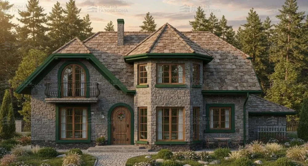 Проект Двухэтажный дом 14 на 12, 203 м2