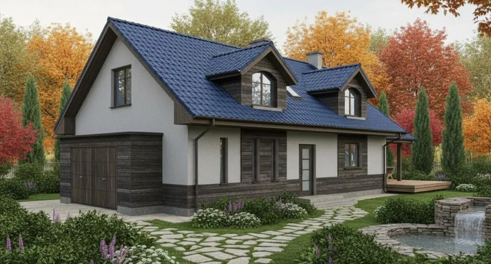 Проект Двухэтажный дом 18 на 11, 215 м2